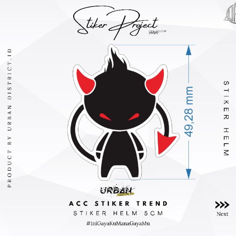 

*Promo* Stiker Helm Laptop Dekorasi Kekinian Size S 5 Cm By Urban District Id Sk 14 Vynyl Wrap Stiker Garskin Case Custom Order