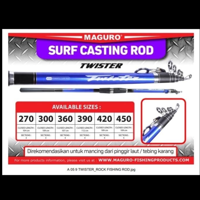 joran maguro surf casting 300 joran pasiran