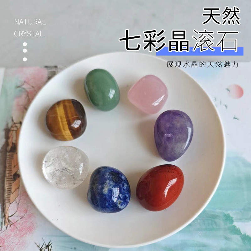 Kristal Warna-warni Alami Besar Partikel Rolling Batu Lansekap Batu Paving Batu Batu Dekoratif Krist