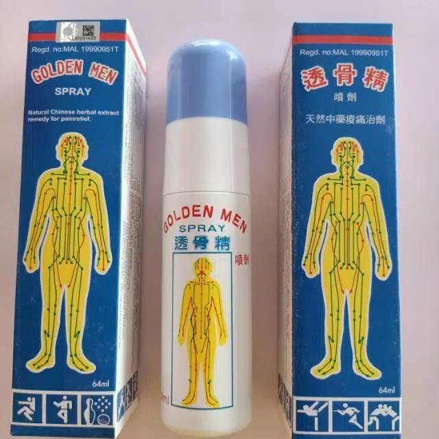 Promo Golden Men Spray 64 Ml Untuk Gejala Rematik Nyeri Otot & Sendi Keseleo