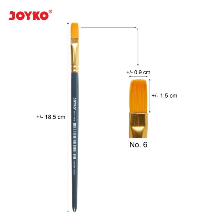 

TERMURAH - Brush / Kuas Cat Air / Cat Minyak / Lukis / Acrylic Joyko BR-10 No.6