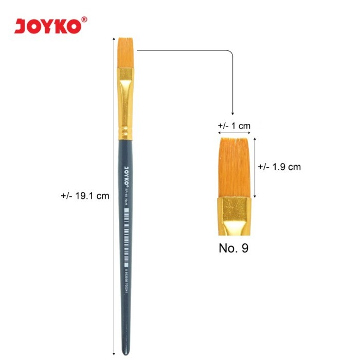 

Brush / Kuas Cat Air / Cat Minyak / Lukis / Acrylic Joyko BR-10 No.9