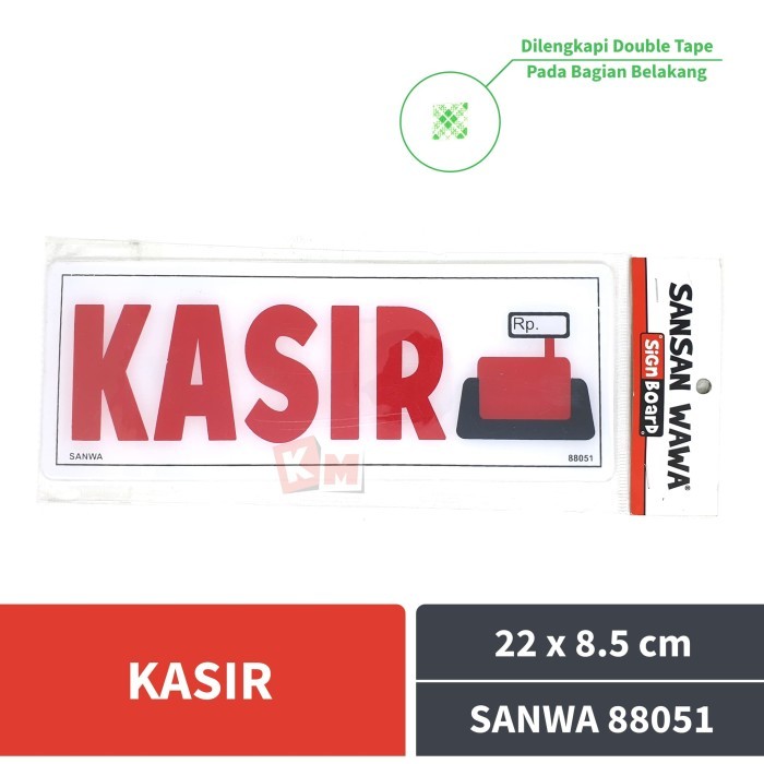 

Sign Board Acrylic Kasir Sansan Wawa SANWA 88051