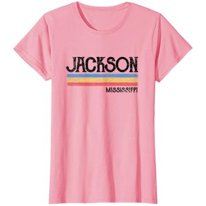 Kaos Vintage Jackson Mississippi Ms Kaos Souvenir Hadiah Cinta |NKYhhA3Q|