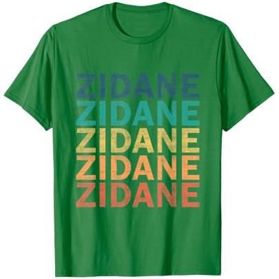 Zidane - Kaos Nama Zidane Retro Vintage |Mxdl8pMP|