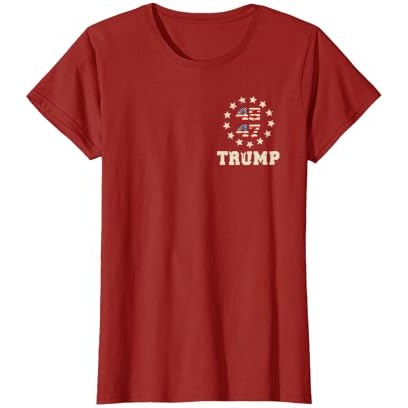 Bendera Trump 2024 (Di Belakang) Ambil Amerika Kembali Bendera Trump 45 47 T-Shirt |3YH9dJjF|