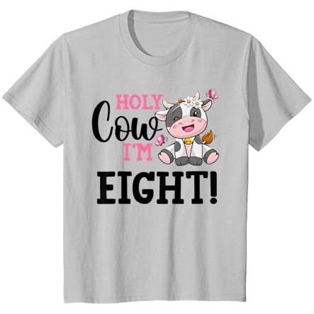 Ulang Tahunku Yang Ke-8 Sapi Suci Aku 8 Tahun Tema Peternakan Kaos Ulang Tahun |tbFfN7v5|