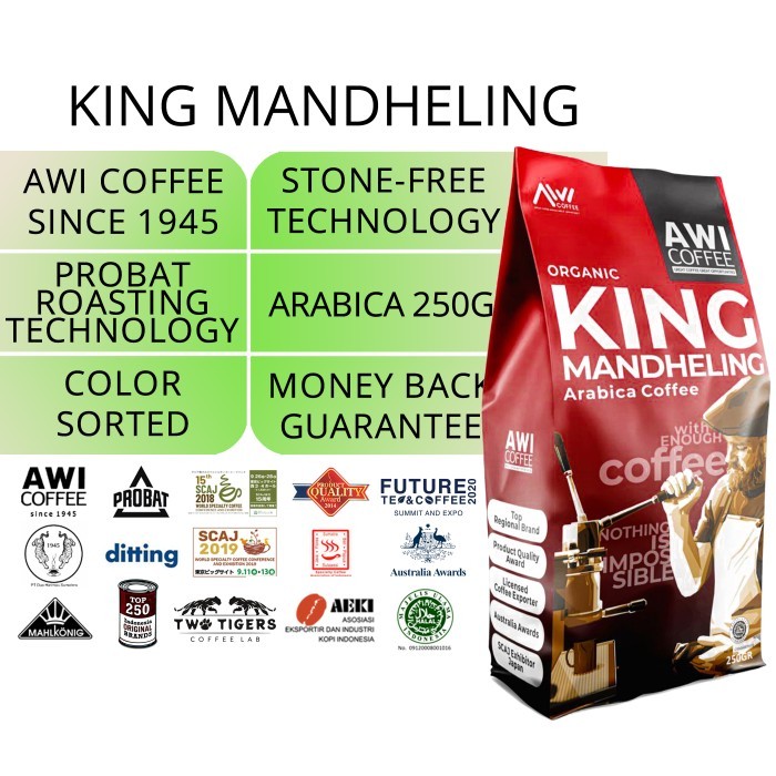 

Kopi Medan Super Kental 250 Gr (2Pcs) + King Mandheling 250Gr (2Pcs)