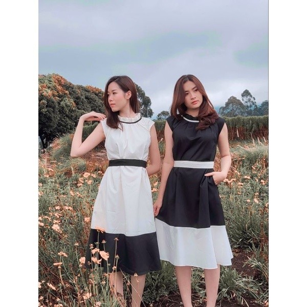 Dress Terusan Baju Wanita Natal Christmas White Putih Casual