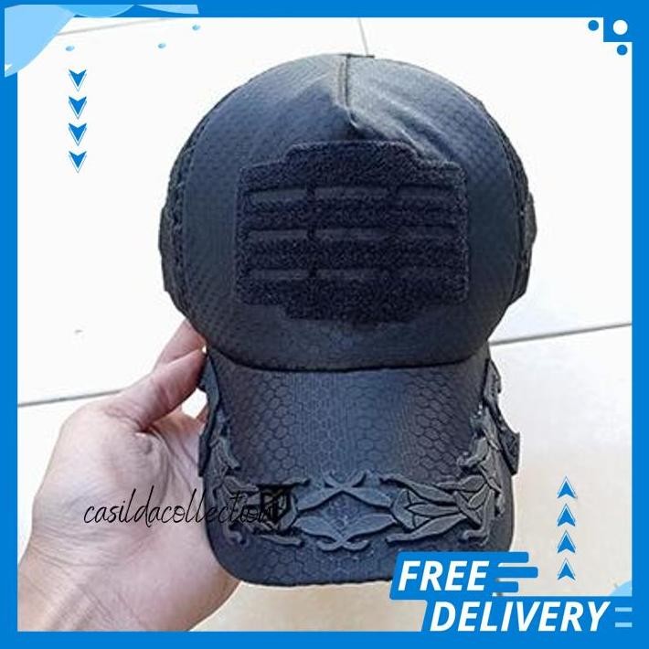 TERBARU TOPI COWAK MOTIF TAWON / TOPI PUNISHER / TOPI PATI PAMEN KARET COD PRAKTIS