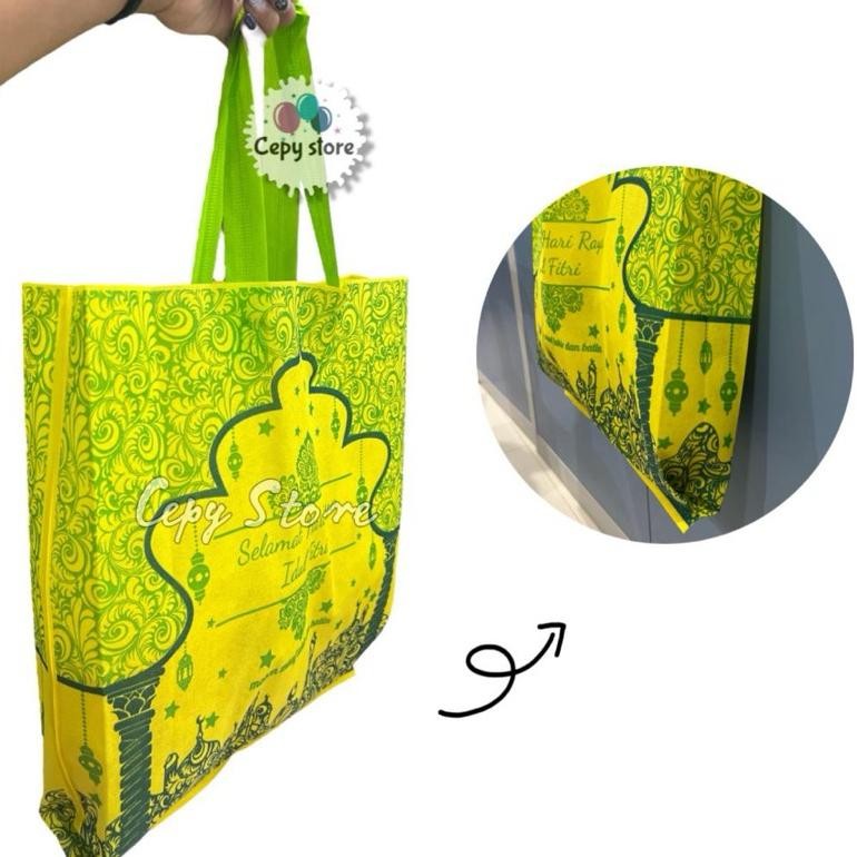 

TERMURAH (ISI 12)Tas souvenir Goodie bag kantong Idul Fitri Lebaran Ramadhan L ke-125