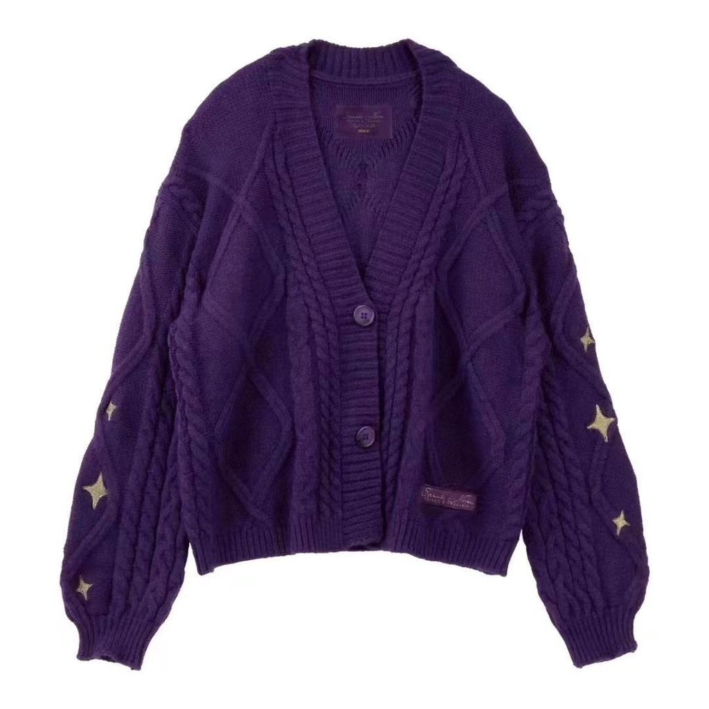 Grape Purple Twist Cardigan XINGX Sweater taylor swift