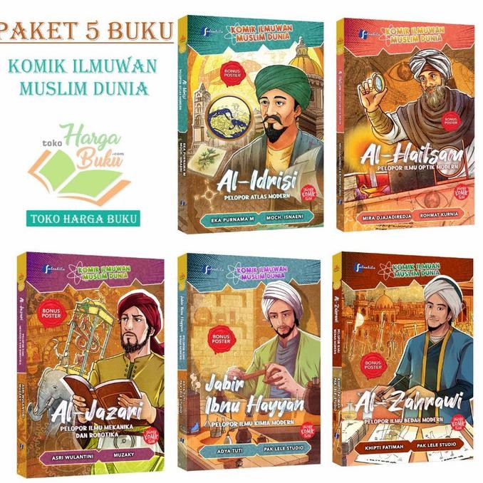 

Promo Paket 5 Jilid Komik Ilmuwan Muslim Dunia Buku Anak Islam - Salsabila