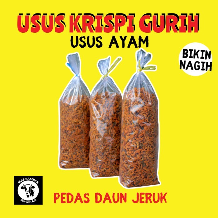 

PROMO SPECIAL Usus Crispy Pedas Daun Jeruk 1 kg Keripik Usus Ayam 500 gram Gurih