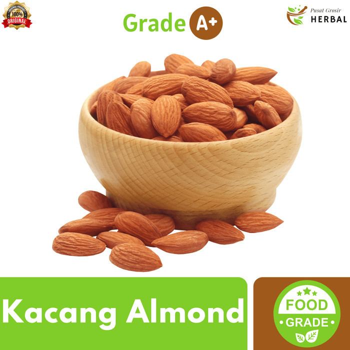 

BOOM SALE Kacang Roasted Almond Panggang Siap Makan 500 Gram Premium / Almon Kupas Roasted Matang