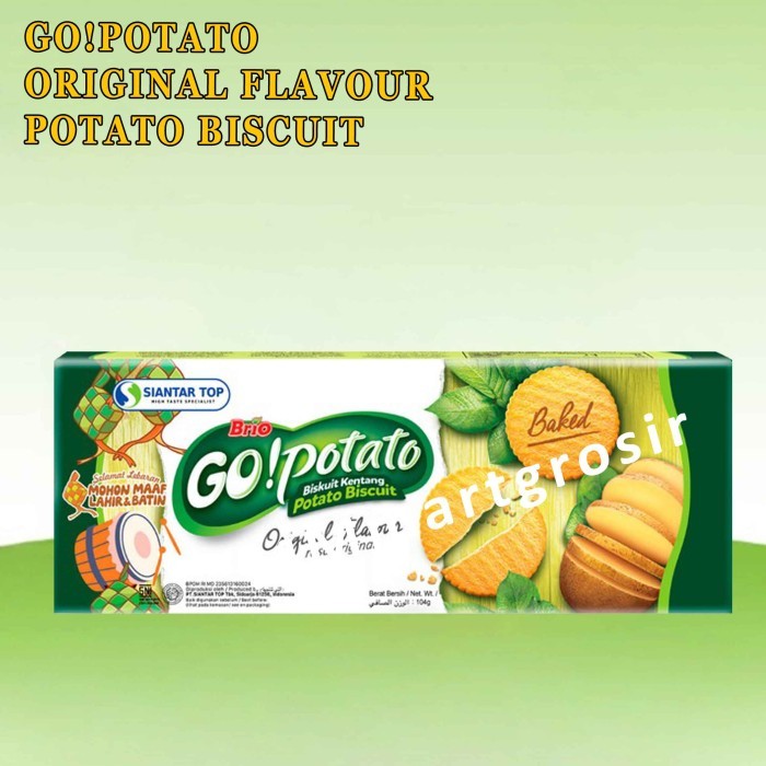 

GRATIS ONGKIR GO!Potato Biskuit Kentang / Rasa Original / 104g