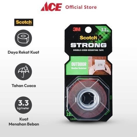 

Sale Scotch 3M Mounting Tape Outdoor 19 Mm X 1.5 Mtr