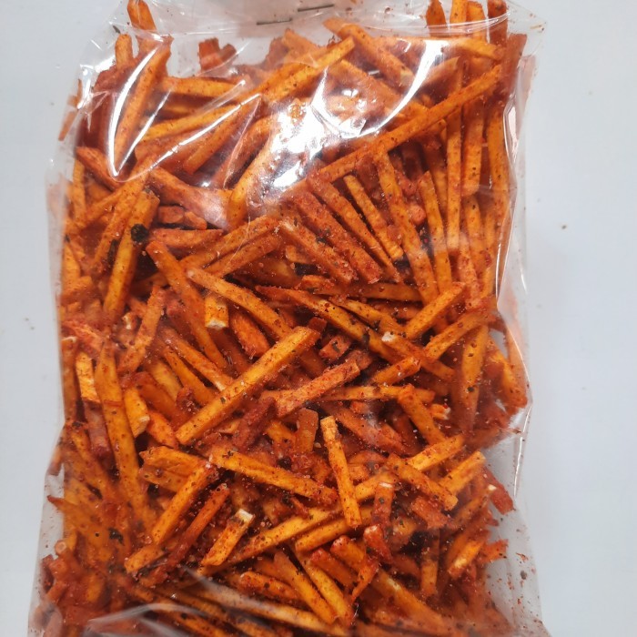 

DISKON Stik Talas Ori dan Pedas Khas Keripik Pojok Riki Mang Odod Bandung Cim