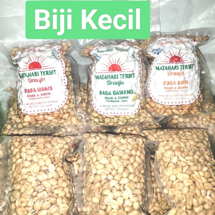 

TERBARU Kacang Bali Matahari Terbit Biji Kecil Rasa Bawang, Manis, Asin 250 gr