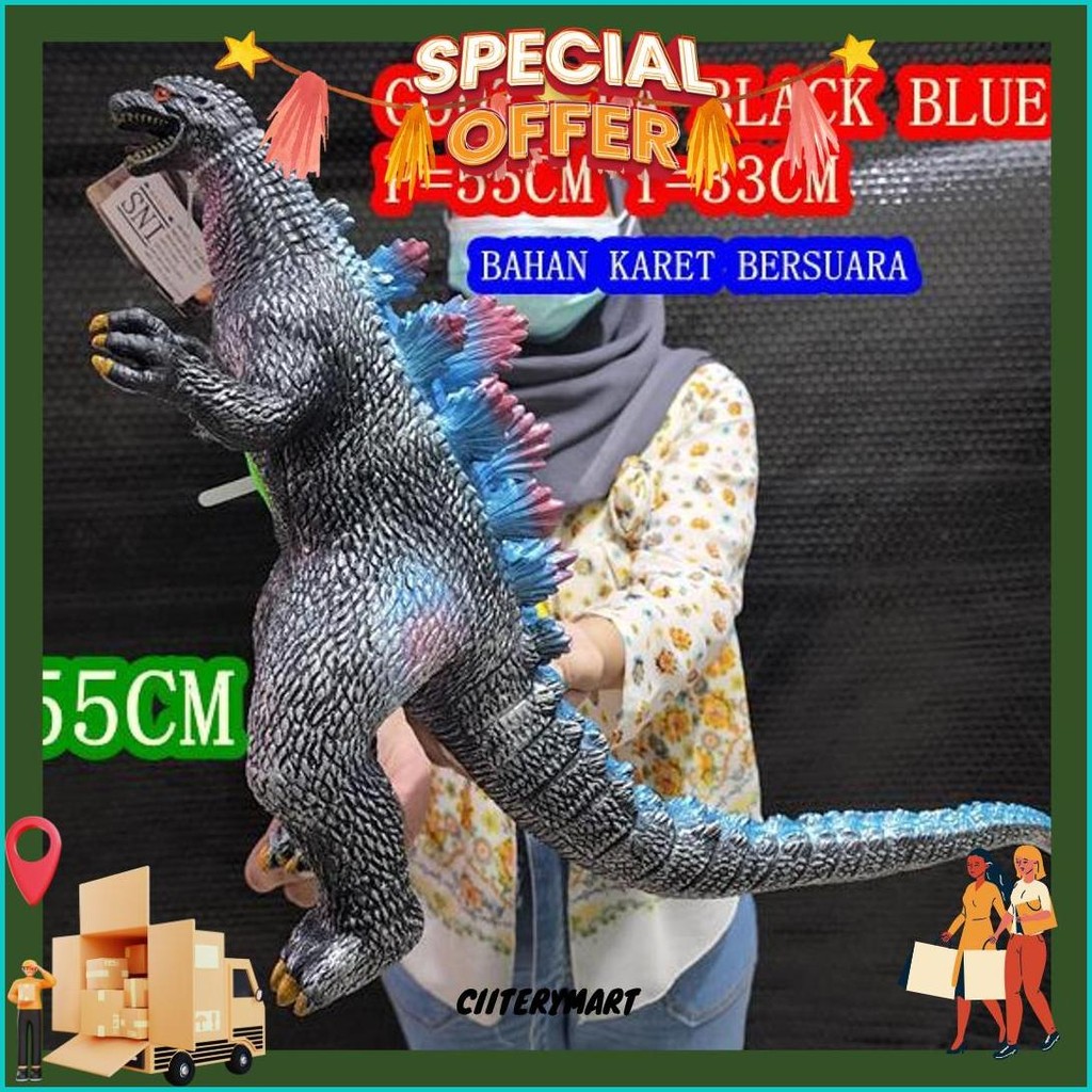 Mainan Anak Dinosaurus Boneka Godzilla Jumbo Ada Suara Godzilla Besar Murah