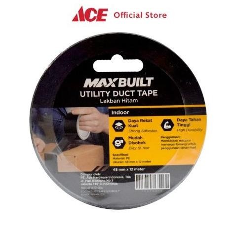 

Maxbuilt 12 mtr Lakban Kain 48 Mm - Hitam Cloth Tape Isolasi Lakban Perekat Alat Penempel Multifunction Tape Selotip