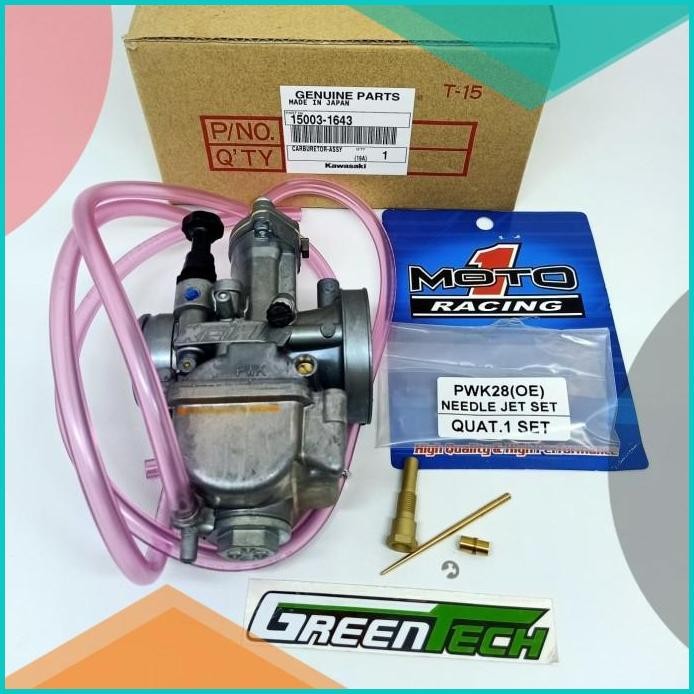 KARBURATOR PWK 28 ORIGINAL KX85 & JARUM SKEP JJH SET / NOZZLE PWK 28 1
