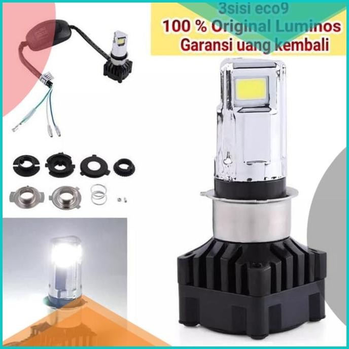 LAMPU LED UTAMA 3 SISI 20W/40W -LAMPU UTAMA MOTOR LUMINOS ECO 9 AC/DC
