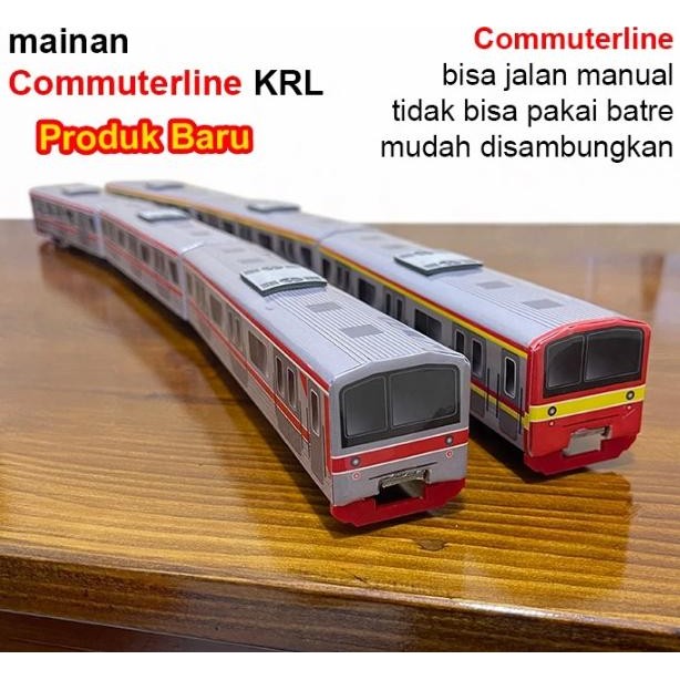 Kereta Api Indonesia Commuterline KRL mainan miniatur kereta api indonesia KAI MJS01