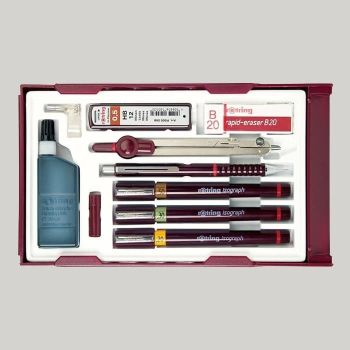 

NEW ROTRING RAPIDO SET 0.2/0.3/0.5 BOX