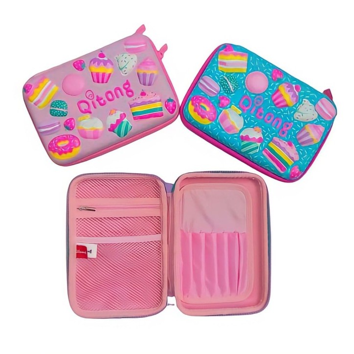 

TERBARU - KOTAK TEMPAT PENSIL SLETING PEN CASE TIMBUL BAGUS HARDCASE MOTIF ANAK