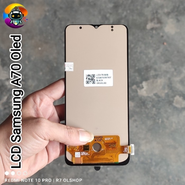 TERBARU - Lcd Samsung A70 A705 Oled Fullset Fingerprint