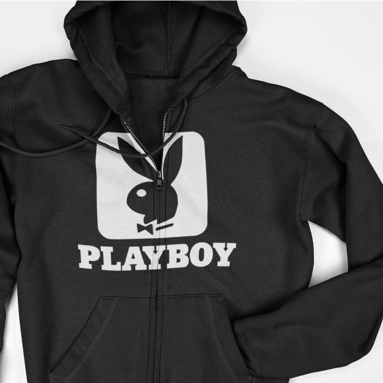 Jaket Hoodie Zipper - PLAYBOY LOGO