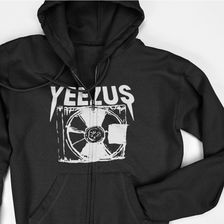 Jaket Hoodie Zipper - Yeezus Kanye West (BLACK)