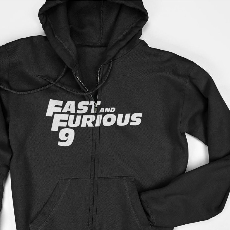 Jaket Hoodie Zipper - Fast and Furious 9 Logo