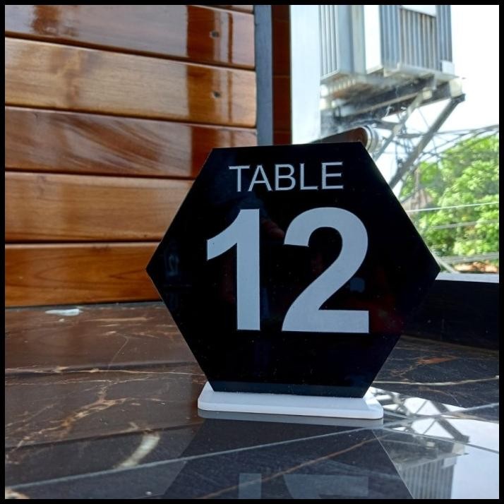 

TERMURAH NOMOR MEJA FULL AKRILIK LOGO CUSTOM !!!!!!