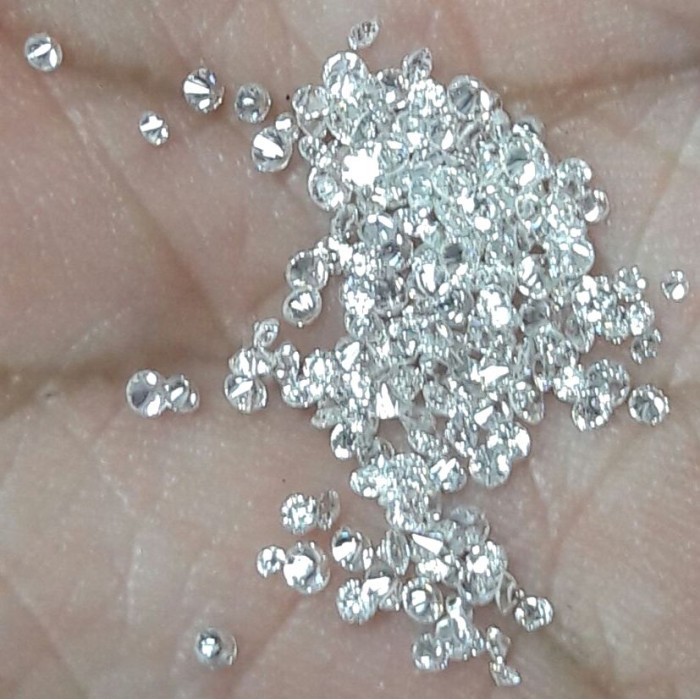 Natural Diamond Berlian Asli Kecil Tabur Eropa Putih 2mm Gugur 20 25