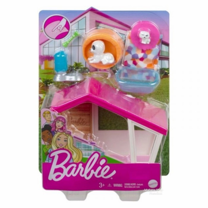 Terlaris Mainan Furniture Boneka Barbie Indoor Puppy House Rumah Anjing Mattel