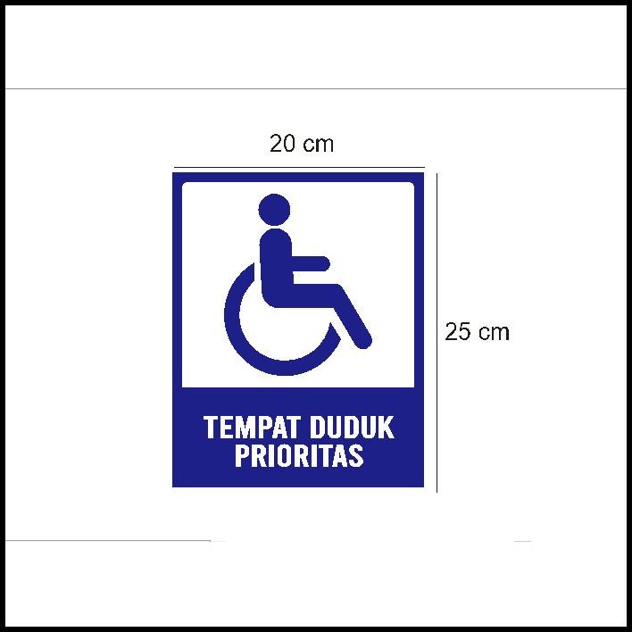 

TERBARU STIKER VINYL HIMBAUAN TANDA LOKASI TEMPAT DUDUK PRIORITAS BANGKU KURSI !!