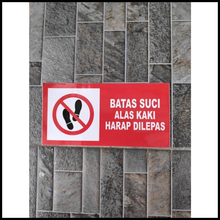 

BEST DEAL STIKER VINYL HATI BATAS SUCI ALAS KAKI HARAP DILEPAS HIMBAUAN MASJID !!!!!!