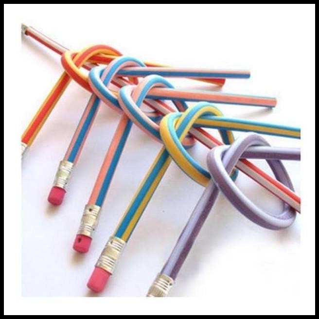 

DISKON PENSIL LENTUR FLEXSIBLE PENCIL GULUNG FLEXIBLE UNIK LUCU TIDAK MUDAH PATAH BISA DITEKUK DIKIRIM RANDOM !!!!!!