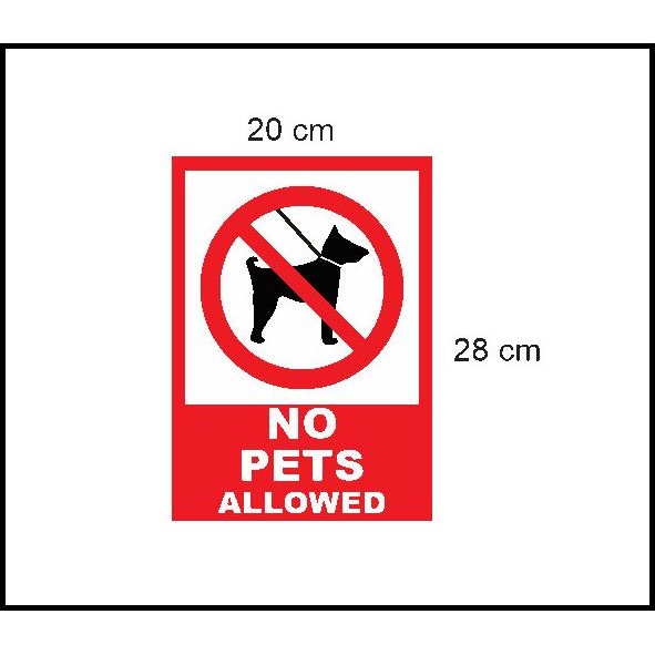 

DISKON STIKER VINYL HIMBAUAN DILARANG BAWA HEWAN PELIHARAAN NO PETS ALLOWED !!!!!