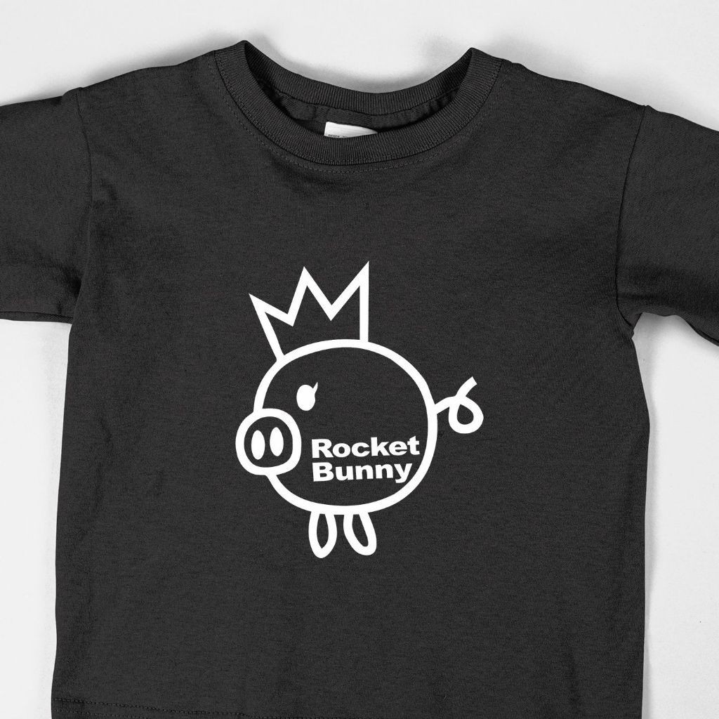 T-shirt Distro Kaos Pria Wanita Katun Kombet 24s All Size Kata Kata Rocket Bunny Pug Funny Logo