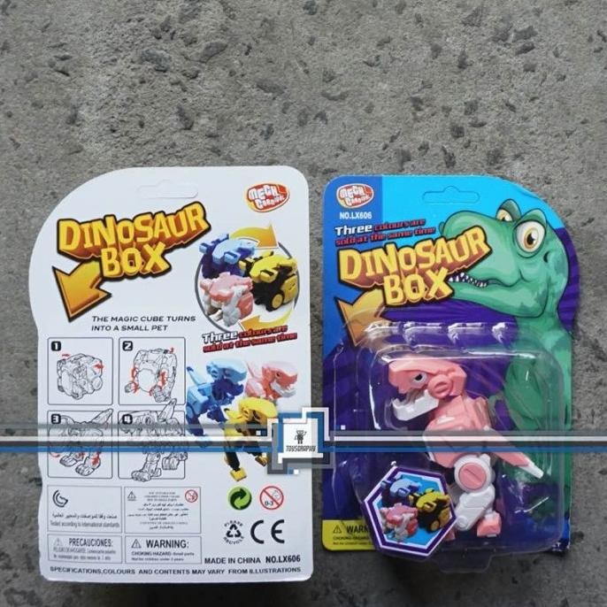 BEAST BOX Trex - PINK / Dinosaurus Box - Robot Kotak Kubus Transformer