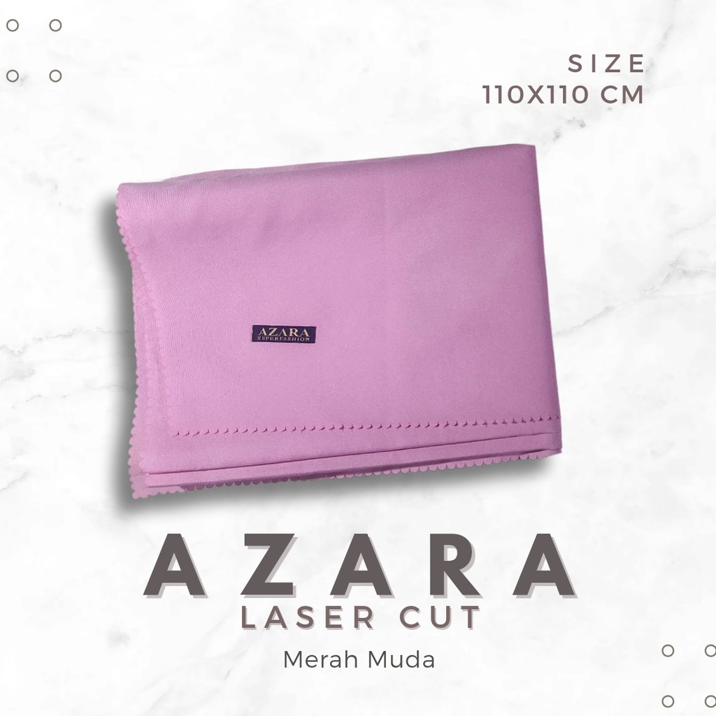 Jilbab ASN PPPK Azara Laser Cut Merah Muda PRELOVED