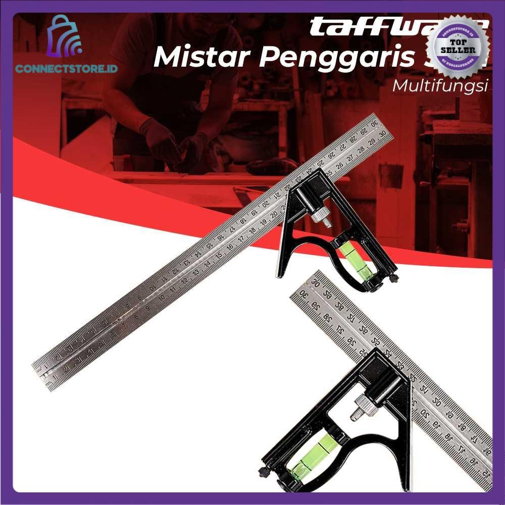 

Mistar Penggaris Siku Tukang Multifungsi - Hitam