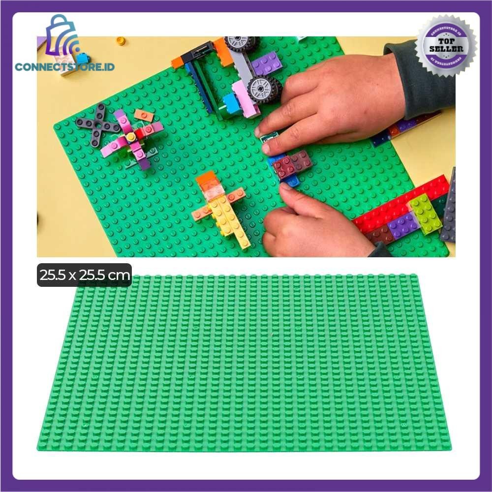 Base Plate LEGO Building Blocks 25.5 x 25.5 cm - Hijau