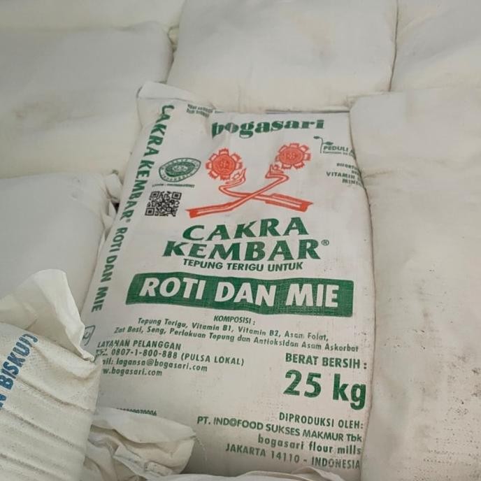 

cakra kembar tepung terigu 25 kg , gojek grab only swar