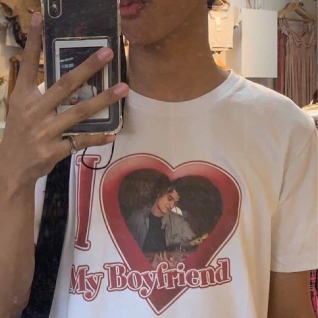Kaos Kustom I love my boyfriend oleh wack. |JsMzIMwF|
