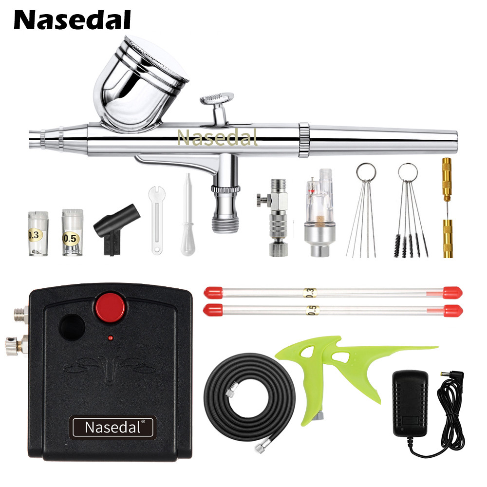 

Kit Kompresor Airbrush Nasedal 0.3Mm Pena Penyemprot Aksi Ganda Dekorasi Kue Model Seni Kuku Alat Cat NT-13B |95322F0D|