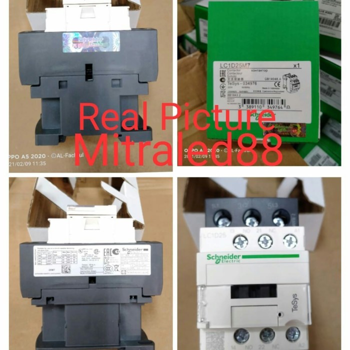 Kontaktor Lcid 25 Schneider Lcid25/Lcid25M7 Contactor 220V Telemecaniq